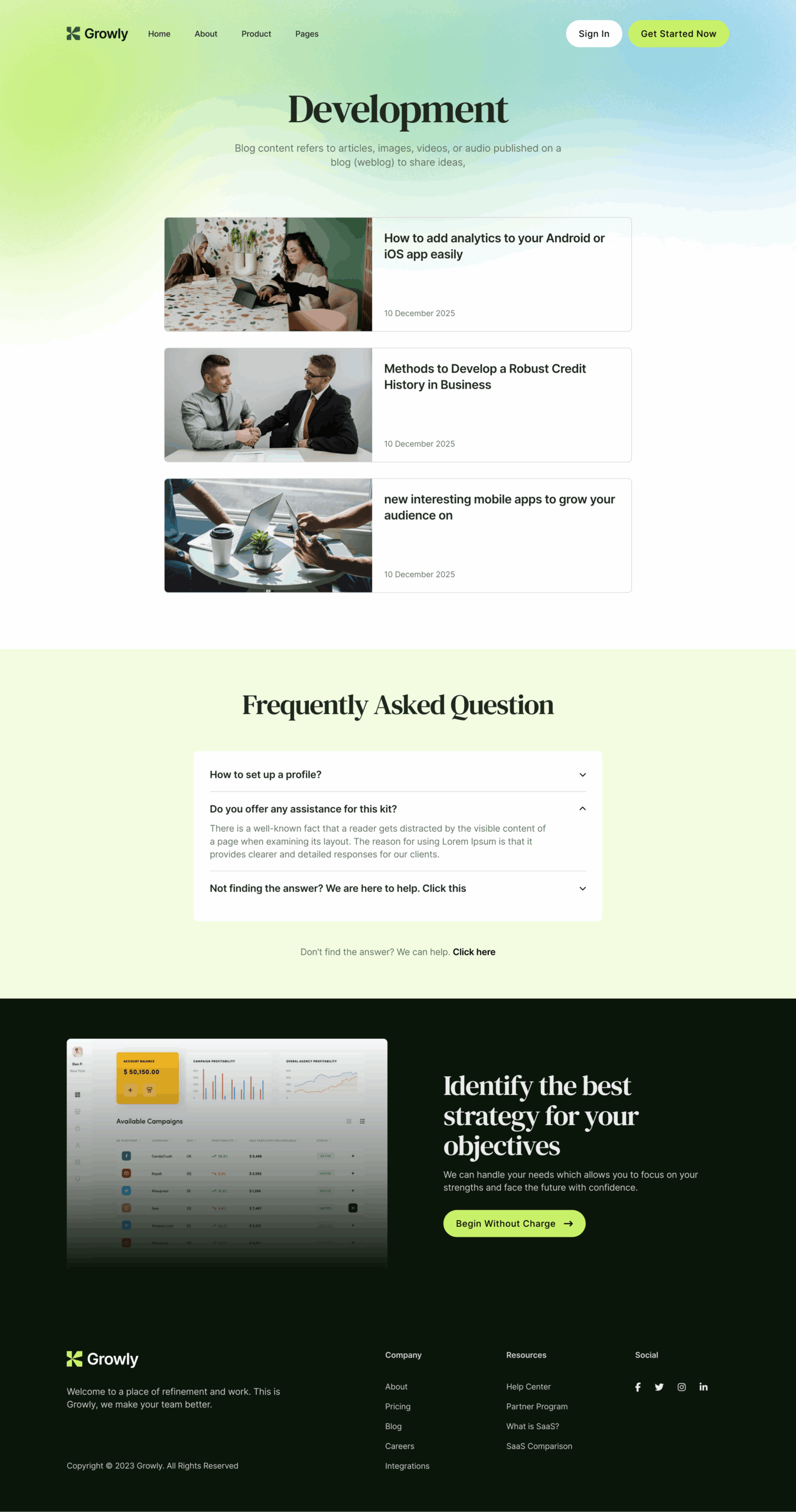 Growly Archive Template