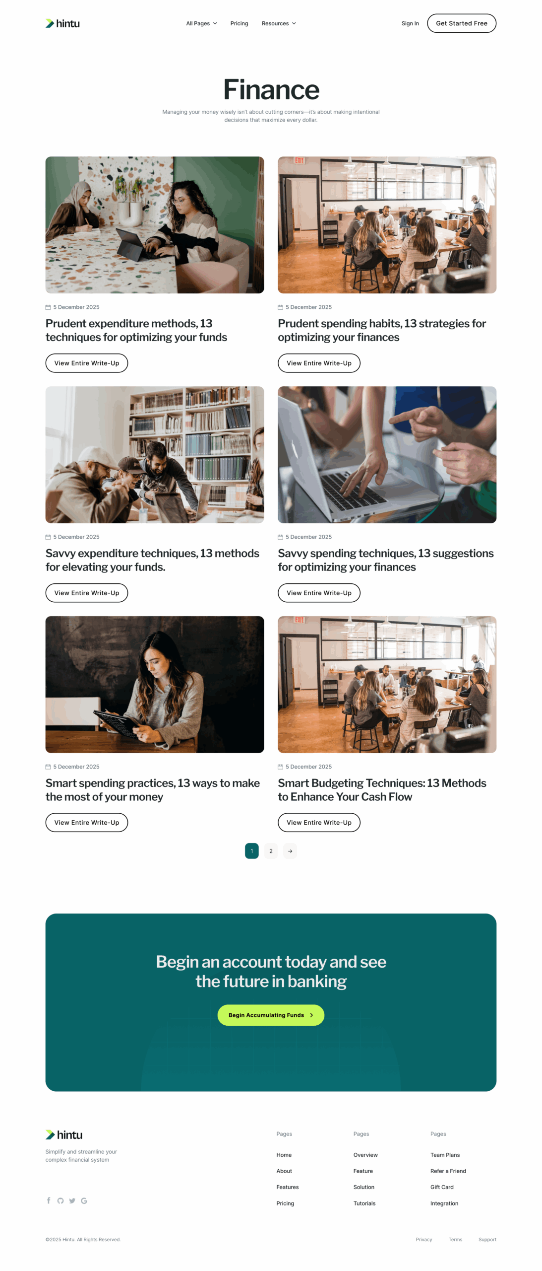Hintu Archive Template