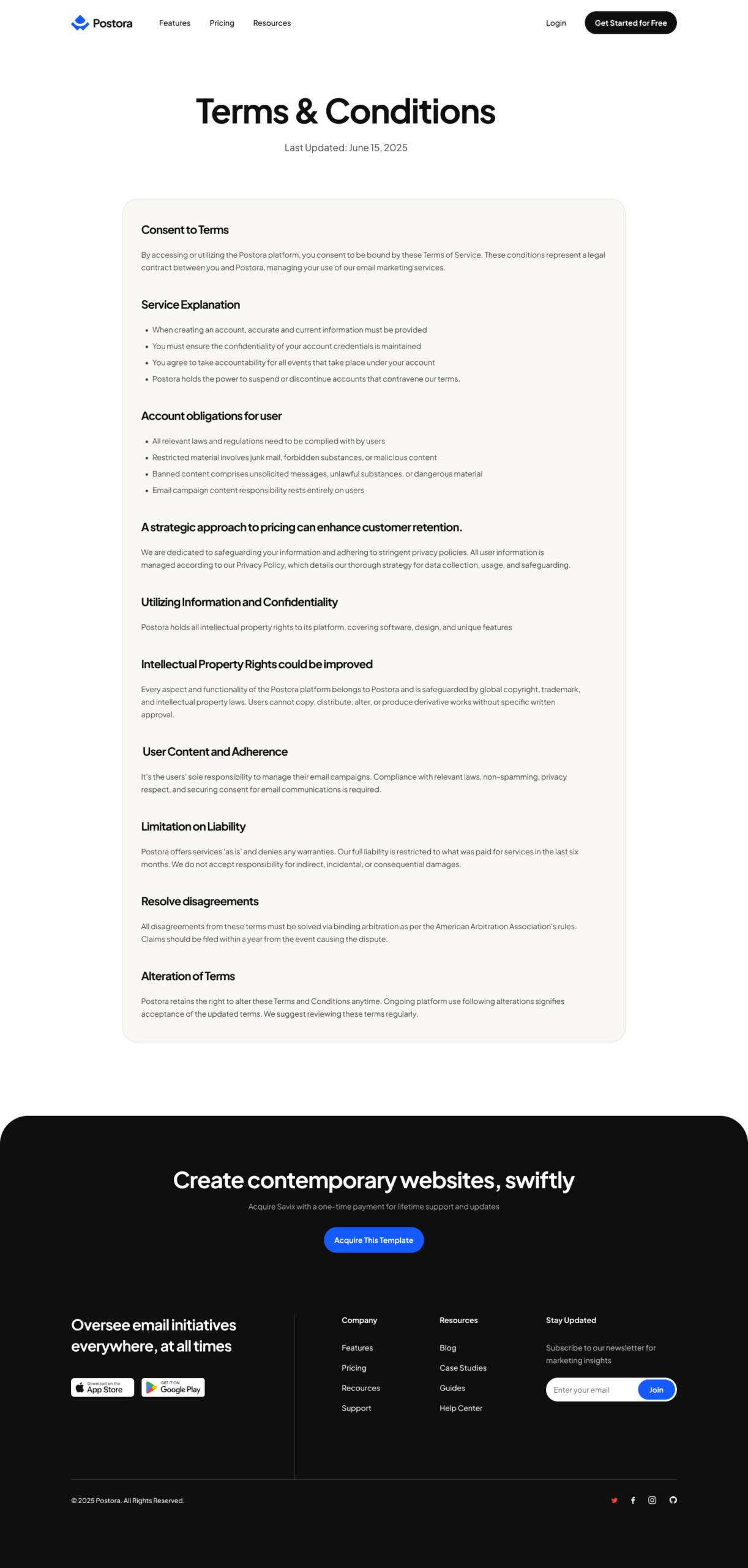 Terms and Conditions